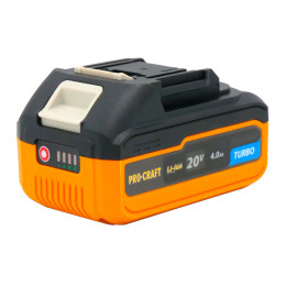 Акумуляторна батарея Procraft Battery 20/4 Turbo (20В, 4Ач) Акумуляторна батарея Procraft Battery 20/4 Turbo (20В, 4Ач)