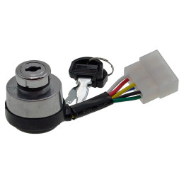 Замок зажигания двигателя генератора 188F/190F (6 контактов) Замок зажигания двигателя генератора 188F/190F (6 контактов)
